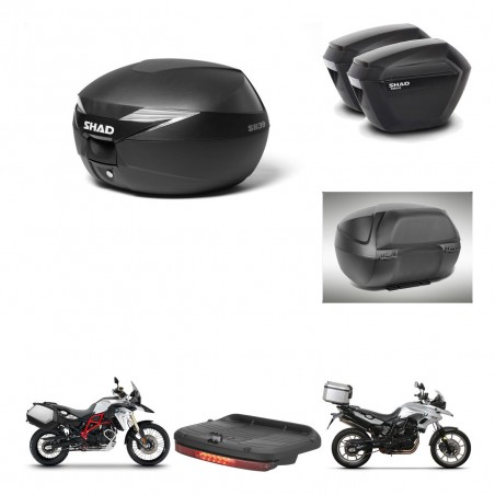 SHAD Maletas sh23 + soporte montaje baul SH39 accesorios KIT-460805