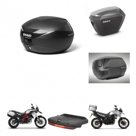 SHAD Maletas sh23 alu + soporte montaje baul SH39 accesorios KIT-460806