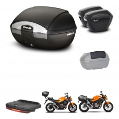 SHAD Maletas sh23 + soporte montaje baul SH45 accesorios KIT-460809