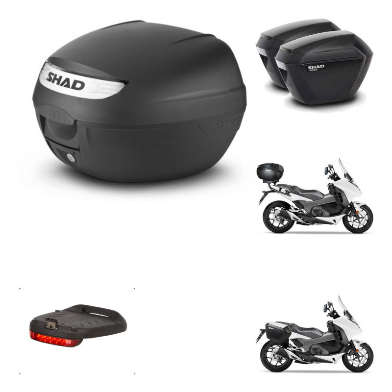 SHAD Maletas sh23 + soporte montaje baul SH26 accesorios KIT-460813