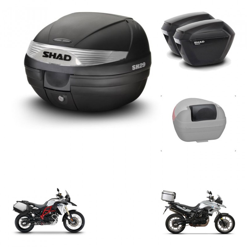 SHAD SH23 suitcases + mounting bracket SH29 trunk accessories KIT-460815