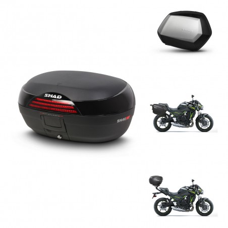 SHAD Maletas SH35 PREMIUM + soporte montaje baul SH46 45 L KIT-460820