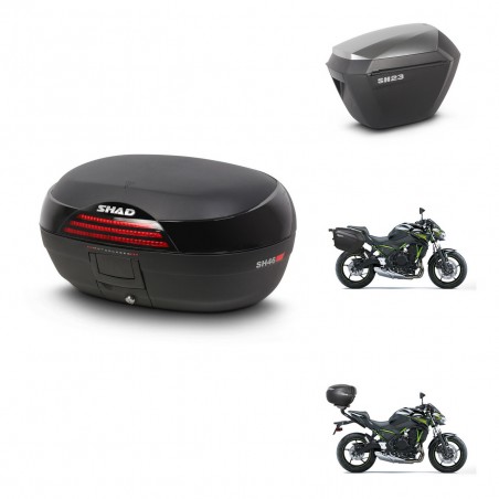 SHAD Maletas sh23 alu + soporte montaje baul SH46 45 L KIT-460822