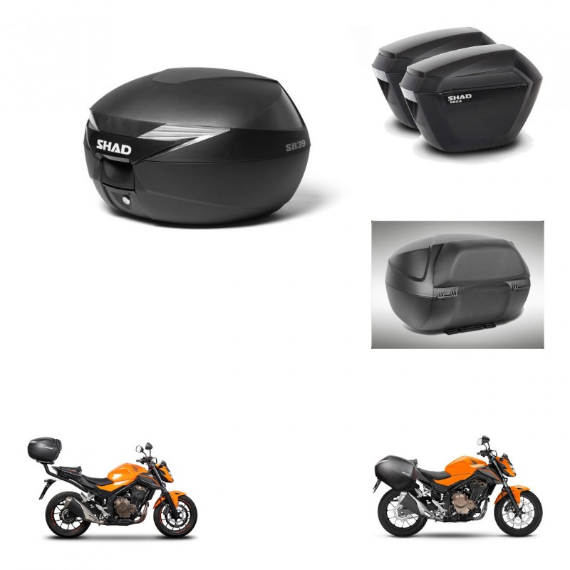 SHAD Maletas sh23 + soporte montaje baul SH39 accesorios KIT-460832