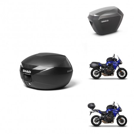 SHAD Maletas sh23 alu + soporte montaje baul SH39 KIT-460834