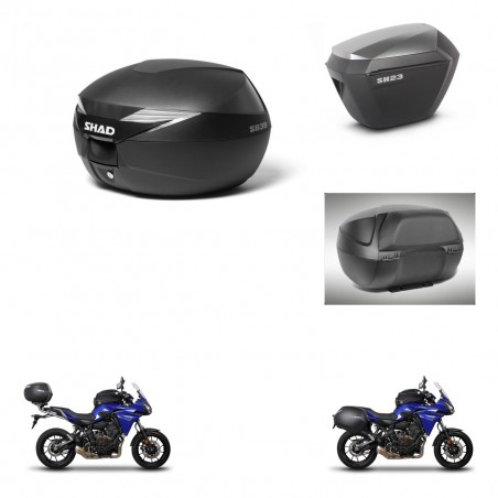 SHAD Maletas sh23 alu + soporte montaje baul SH39 accesorios KIT-460835