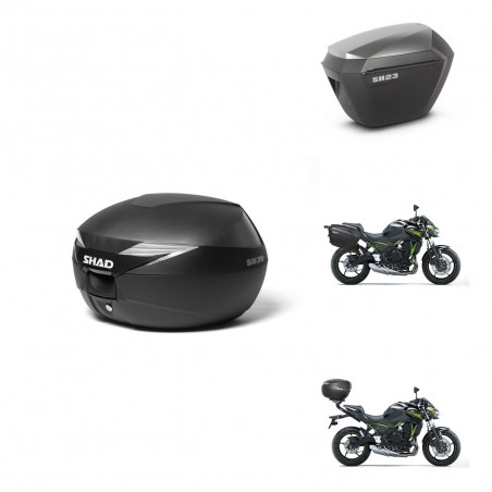 SHAD Maletas sh23 alu + soporte montaje baul SH39 KIT-460837
