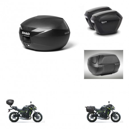 SHAD SH23 suitcases + mounting bracket SH39 trunk accessories KIT-460838