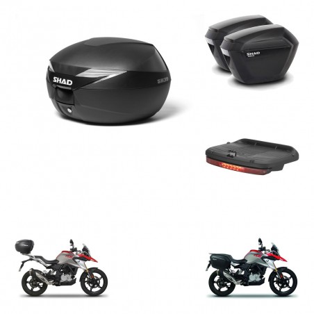 SHAD SH23 suitcases + mounting bracket SH39 trunk accessories KIT-460842