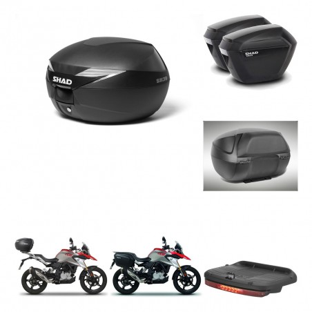 SHAD Maletas sh23 + soporte montaje baul SH39 accesorios KIT-460846