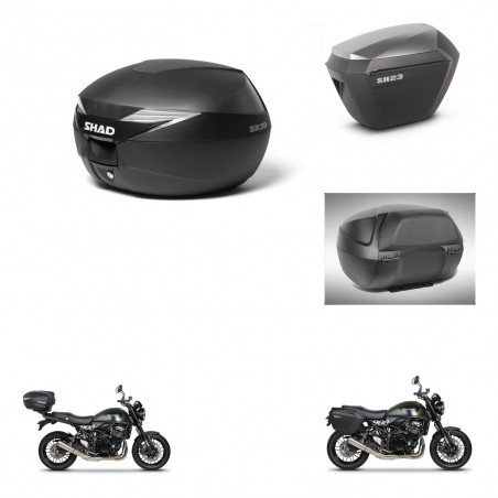 SHAD Maletas sh23 alu + soporte montaje baul SH39 accesorios KIT-460861