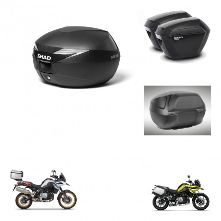 SHAD Maletas sh23 + soporte montaje baul SH39 accesorios KIT-460868