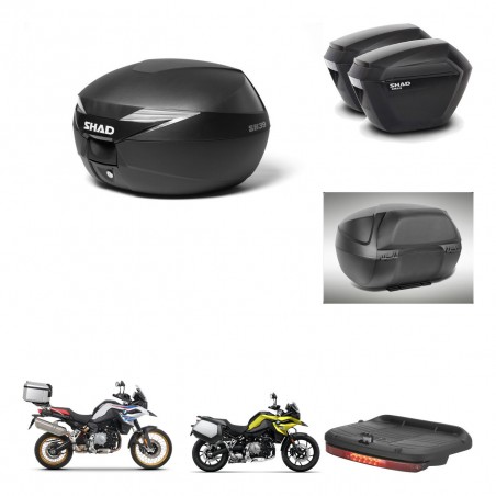 SHAD Maletas sh23 + soporte montaje baul SH39 accesorios KIT-460870