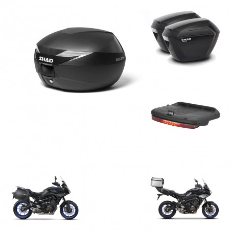 SHAD Maletas sh23 + soporte montaje baul SH39 accesorios KIT-460874