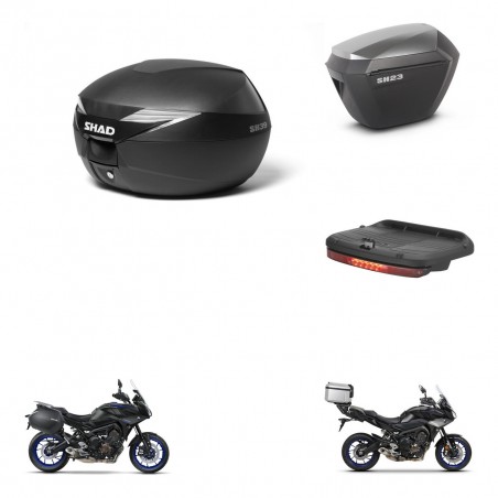 SHAD Maletas sh23 alu + soporte montaje baul SH39 accesorios KIT-460875