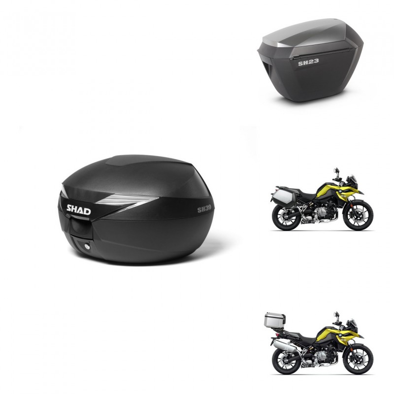 SHAD Maletas sh23 alu + soporte montaje baul SH39 KIT-460881