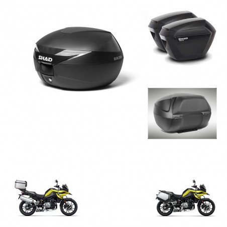 SHAD Maletas sh23 + soporte montaje baul SH39 accesorios KIT-460884