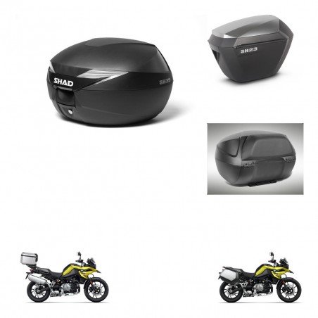 SHAD Maletas sh23 alu + soporte montaje baul SH39 accesorios KIT-460885