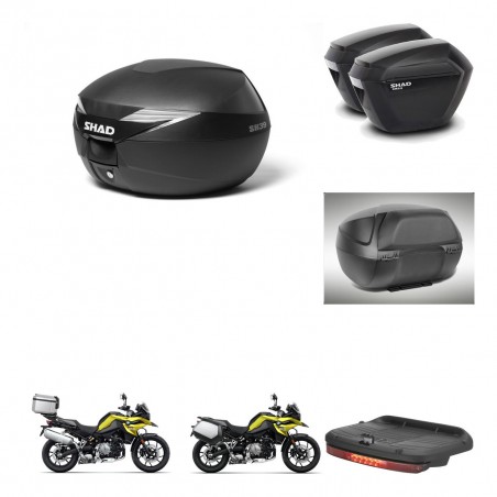 SHAD Maletas sh23 + soporte montaje baul SH39 accesorios KIT-460886