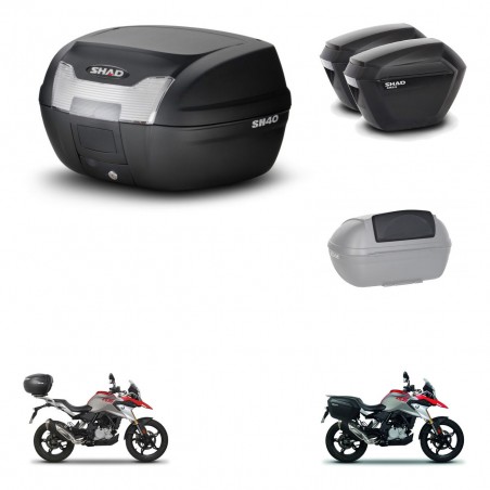 SHAD Maletas sh23 + soporte montaje baul SH40 accesorios KIT-460892
