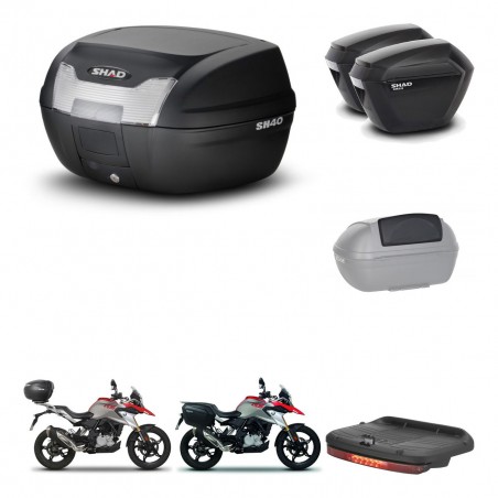 SHAD Maletas sh23 + soporte montaje baul SH40 accesorios KIT-460894