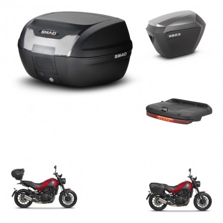 SHAD Maletas sh23 alu + soporte montaje baul SH40 accesorios KIT-460899
