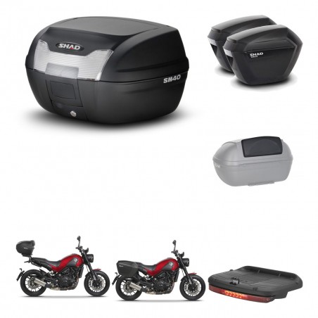 SHAD Maletas sh23 + soporte montaje baul SH40 accesorios KIT-460902