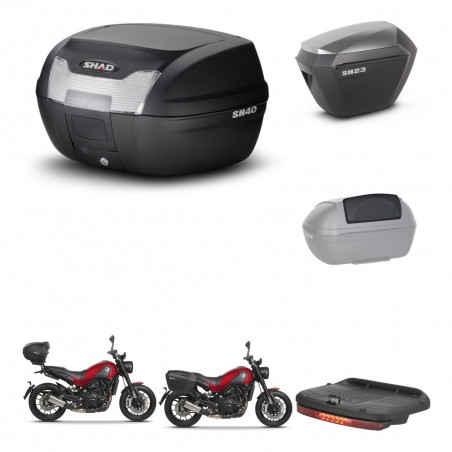SHAD Maletas sh23 alu + soporte montaje baul SH40 accesorios KIT-460903