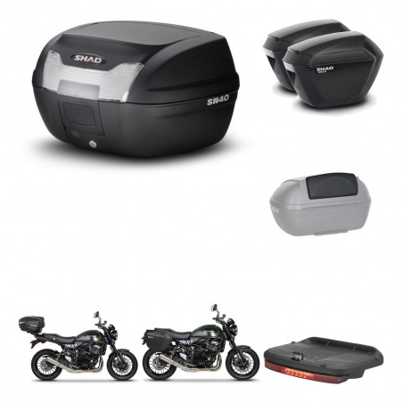 SHAD SH23 suitcases + mounting bracket SH40 trunk accessories KIT-460910