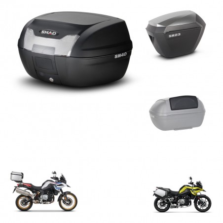 SHAD Maletas sh23 alu + soporte montaje baul SH40 accesorios KIT-460917