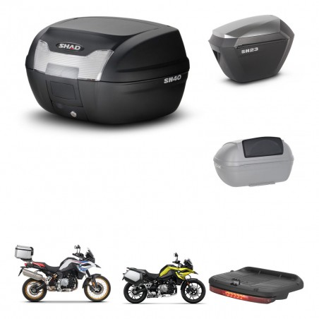 SHAD Maletas sh23 alu + soporte montaje baul SH40 accesorios KIT-460919