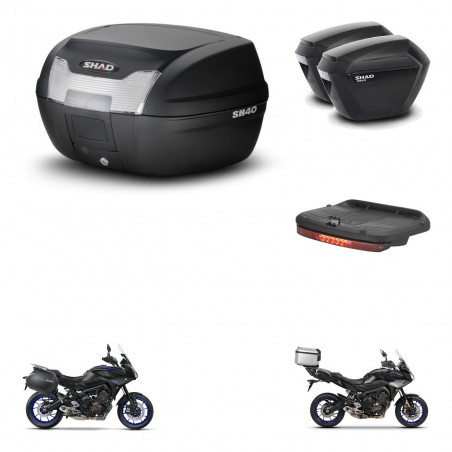 SHAD Maletas sh23 + soporte montaje baul SH40 accesorios KIT-460922