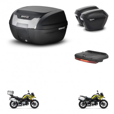 SHAD SH23 suitcases + mounting bracket SH40 trunk accessories KIT-460930