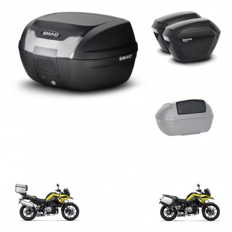 SHAD Maletas sh23 + soporte montaje baul SH40 accesorios KIT-460932
