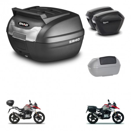 SHAD Maletas sh23 + soporte montaje baul SH40 parrilla superior accesorios KIT-460940