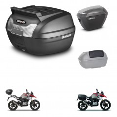 SHAD Maletas sh23 alu + soporte montaje baul SH40 parrilla superior accesorios KIT-460941