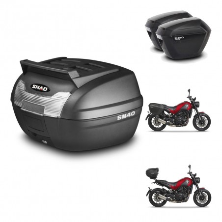 SHAD Maletas sh23 + soporte montaje baul SH40 parrilla superior KIT-460944