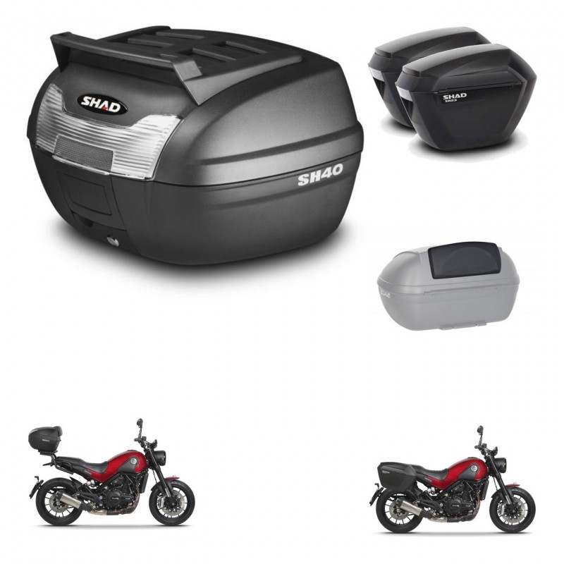 SHAD SH23 suitcases + mounting bracket SH40 trunk top grill accessories KIT-460948
