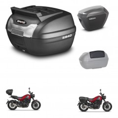 SHAD Maletas sh23 alu + soporte montaje baul SH40 parrilla superior accesorios KIT-460949