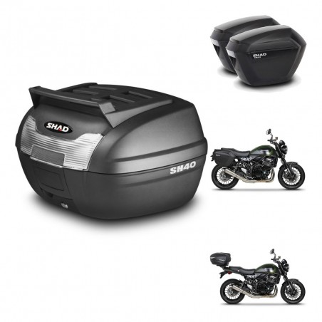 SHAD Maletas sh23 + soporte montaje baul SH40 parrilla superior KIT-460952