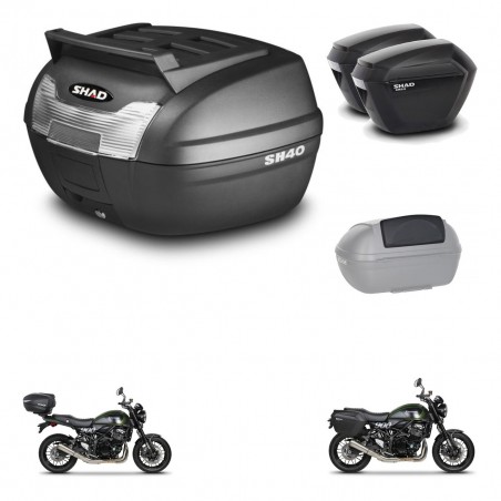 SHAD Maletas sh23 + soporte montaje baul SH40 parrilla superior accesorios KIT-460956