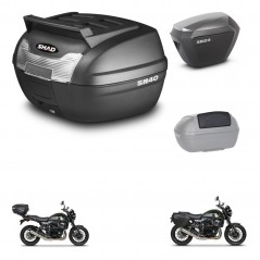 SHAD SH23 alu suitcases + mounting bracket SH40 top grill trunk accessories KIT-460957
