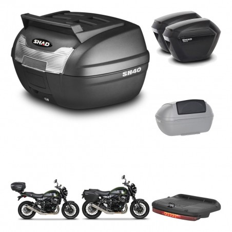 SHAD Maletas sh23 + soporte montaje baul SH40 parrilla superior accesorios KIT-460958