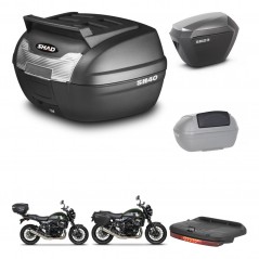 SHAD SH23 alu suitcases + mounting bracket SH40 top grill trunk accessories KIT-460959