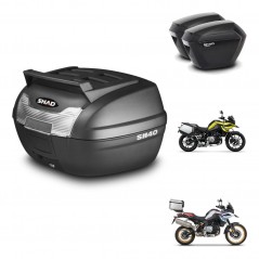 SHAD Maletas sh23 + soporte montaje baul SH40 parrilla superior KIT-460960