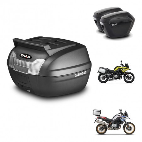 SHAD Maletas sh23 + soporte montaje baul SH40 parrilla superior KIT-460960