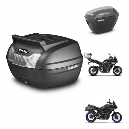 SHAD Maletas sh23 alu + soporte montaje baul SH40 parrilla superior KIT-460969
