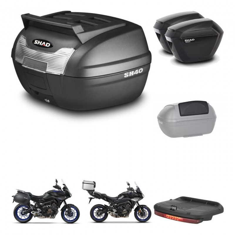 SHAD SH23 suitcases + mounting bracket SH40 trunk top grill accessories KIT-460974