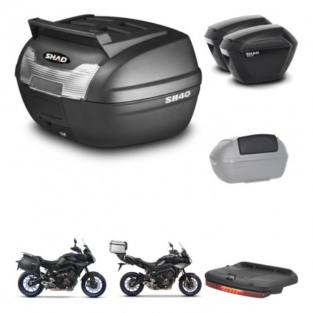 SHAD Maletas sh23 + soporte montaje baul SH40 parrilla superior accesorios KIT-460974