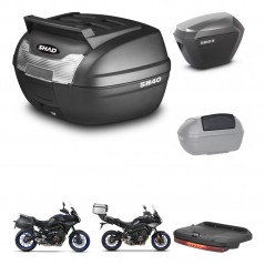 SHAD Maletas sh23 alu + soporte montaje baul SH40 parrilla superior accesorios KIT-460975